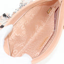 CHANEL Chain Shoulder Bag Silk Pink Gold CC Auth 140122V-20