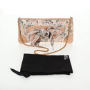 CHANEL Chain Shoulder Bag Silk Pink Gold CC Auth 140122V-27