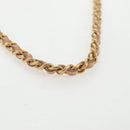 CHANEL Chain Shoulder Bag Silk Pink Gold CC Auth 140122V-8