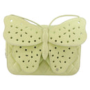 CHANEL Matelasse Chain Shoulder Bag Lamb Skin LIme Green Silver CC Auth 140123V-2