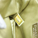 CHANEL Matelasse Chain Shoulder Bag Lamb Skin LIme Green Silver CC Auth 140123V-21