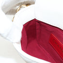 CHANEL Chain Matelasse Shoulder Bag Lamb Skin White Gold CC Auth 140124M-25