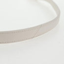 CHANEL Chain Matelasse Shoulder Bag Lamb Skin White Gold CC Auth 140124M-15