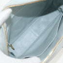 CHANEL Matelasse Chain Shoulder Bag Lamb Skin Light Blue Gold CC Auth 140125V-9