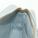CHANEL Matelasse Chain Shoulder Bag Lamb Skin Light Blue Gold CC Auth 140125V-25