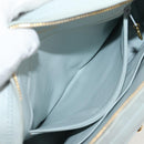 CHANEL Matelasse Chain Shoulder Bag Lamb Skin Light Blue Gold CC Auth 140125V-28