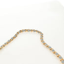 CHANEL Matelasse Chain Shoulder Bag Lamb Skin Light Blue Gold CC Auth 140125V-14