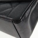CHANEL Matelasse Diana Chain Shoulder Bag Caviar Skin Black CC Auth 140126SM-18
