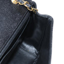 CHANEL Matelasse Diana Chain Shoulder Bag Caviar Skin Black CC Auth 140126SM-25