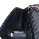 CHANEL Matelasse Diana Chain Shoulder Bag Caviar Skin Black CC Auth 140126SM-26