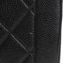 CHANEL Matelasse Diana Chain Shoulder Bag Caviar Skin Black CC Auth 140126SM-4
