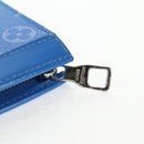 LOUIS VUITTON Monogram Crows Pochette Voyage Bag Blue White M45480 Auth 140129M-9