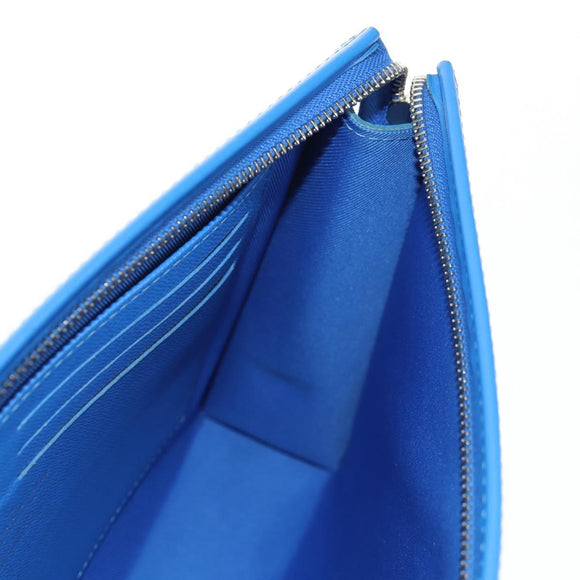 LOUIS VUITTON Monogram Crows Pochette Voyage Bag Blue White M45480 Auth 140129M