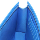 LOUIS VUITTON Monogram Crows Pochette Voyage Bag Blue White M45480 Auth 140129M-21