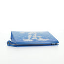 LOUIS VUITTON Monogram Crows Pochette Voyage Bag Blue White M45480 Auth 140129M-5
