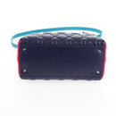 Christian Dior Canage Hand Bag Leather 2way Multicolor Silver Auth 140132SAM-5