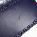 Christian Dior Canage Hand Bag Leather 2way Multicolor Silver Auth 140132M-7