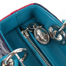 Christian Dior Canage Hand Bag Leather 2way Multicolor Silver Auth 140132SAM-21