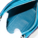 Christian Dior Canage Hand Bag Leather 2way Multicolor Silver Auth 140132M-11