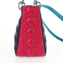 Christian Dior Canage Hand Bag Leather 2way Multicolor Silver Auth 140132M-5