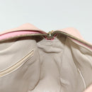 CHANEL Chain Matelasse Shoulder Bag Lamb Skin Pink Gold CC Auth 140142-22