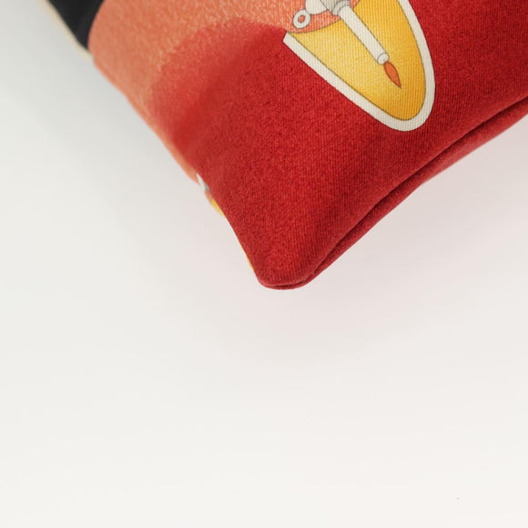 BVLGARI Hand Bag Canvas Ivory Auth 140144