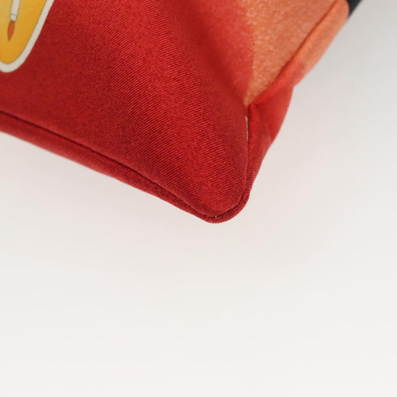 BVLGARI Hand Bag Canvas Ivory Auth 140144