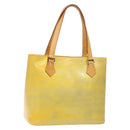 LOUIS VUITTON Monogram Vernis Houston Hand Bag Gris M91053 LV Auth 140146-1