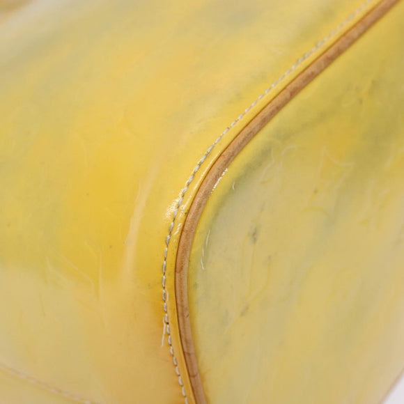 LOUIS VUITTON Monogram Vernis Houston Hand Bag Gris M91053 LV Auth 140146