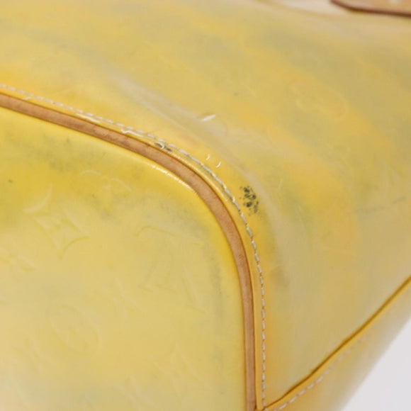 LOUIS VUITTON Monogram Vernis Houston Hand Bag Gris M91053 LV Auth 140146