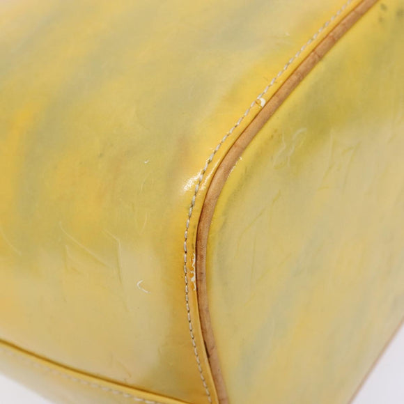 LOUIS VUITTON Monogram Vernis Houston Hand Bag Gris M91053 LV Auth 140146