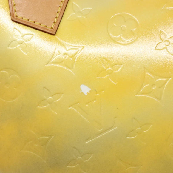 LOUIS VUITTON Monogram Vernis Houston Hand Bag Gris M91053 LV Auth 140146