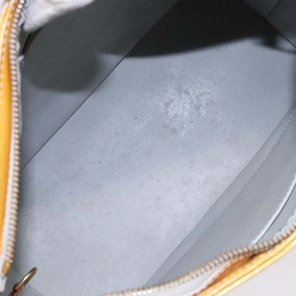 LOUIS VUITTON Monogram Vernis Houston Hand Bag Gris M91053 LV Auth 140146