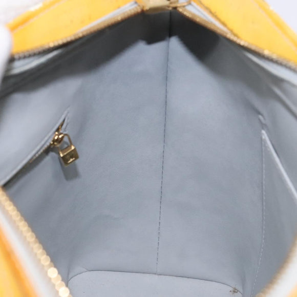 LOUIS VUITTON Monogram Vernis Houston Hand Bag Gris M91053 LV Auth 140146