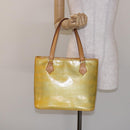 LOUIS VUITTON Monogram Vernis Houston Hand Bag Gris M91053 LV Auth 140146-25