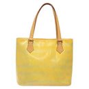 LOUIS VUITTON Monogram Vernis Houston Hand Bag Gris M91053 LV Auth 140146-3