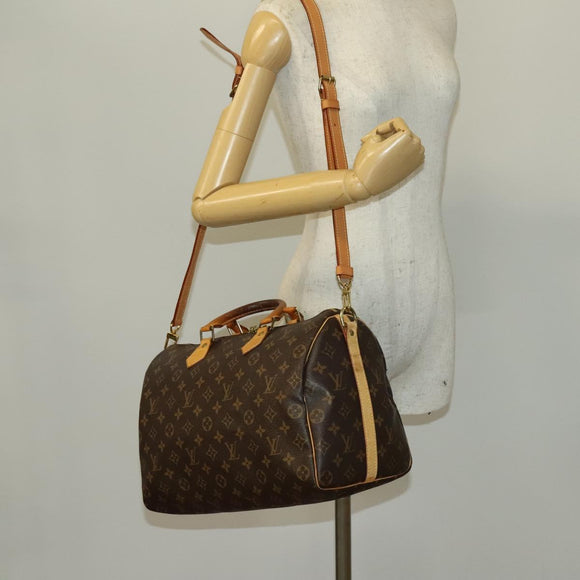 LOUIS VUITTON Monogram Speedy Bandouliere 35 Hand Bag M40392 LV Auth 140152