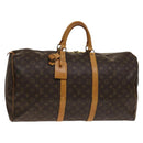 LOUIS VUITTON Monogram Keepall 55 Boston Bag M41424 LV Auth 140155-1