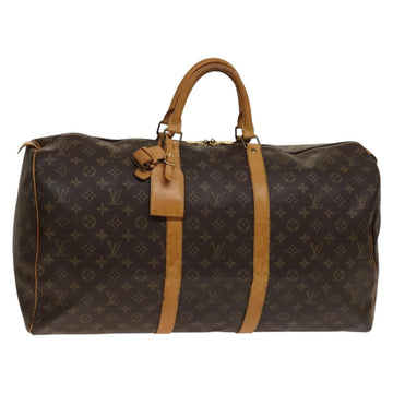 LOUIS VUITTON Monogram Keepall 55 Boston Bag M41424 LV Auth 140155