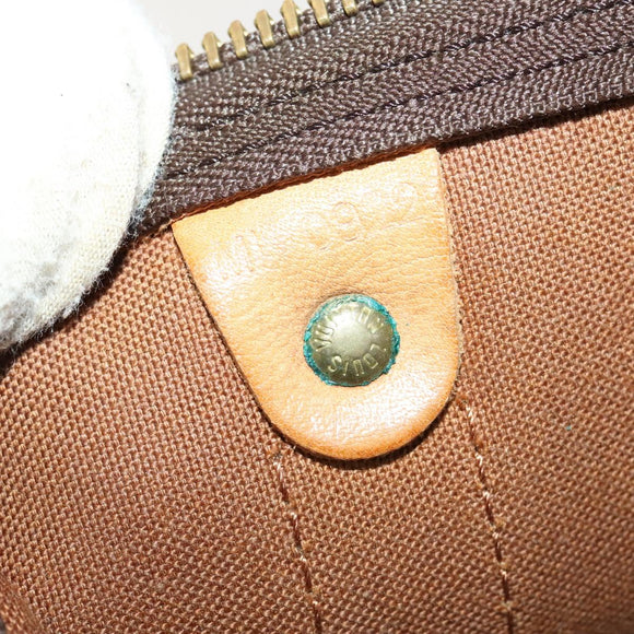 LOUIS VUITTON Monogram Keepall 55 Boston Bag M41424 LV Auth 140155