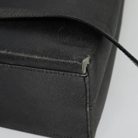 Salvatore Ferragamo Gancini Backpack Leather 2way Gray Silver Auth 140161