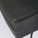 Salvatore Ferragamo Gancini Backpack Leather 2way Gray Silver Auth 140161-17