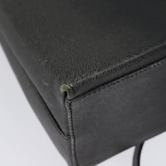 Salvatore Ferragamo Gancini Backpack Leather 2way Gray Silver Auth 140161