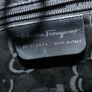 Salvatore Ferragamo Gancini Backpack Leather 2way Gray Silver Auth 140161-12