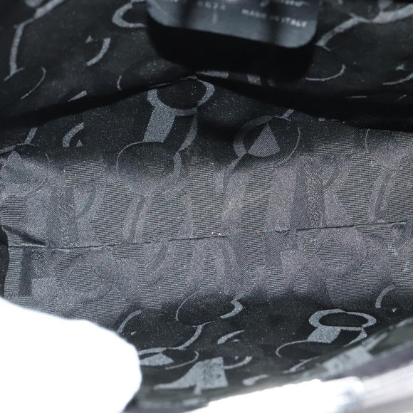 Salvatore Ferragamo Gancini Backpack Leather 2way Gray Silver Auth 140161