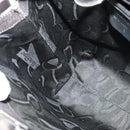 Salvatore Ferragamo Gancini Backpack Leather 2way Gray Silver Auth 140161-21