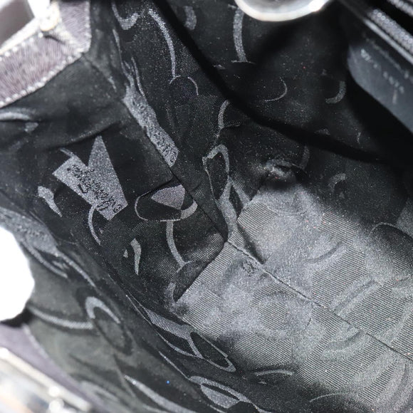 Salvatore Ferragamo Gancini Backpack Leather 2way Gray Silver Auth 140161