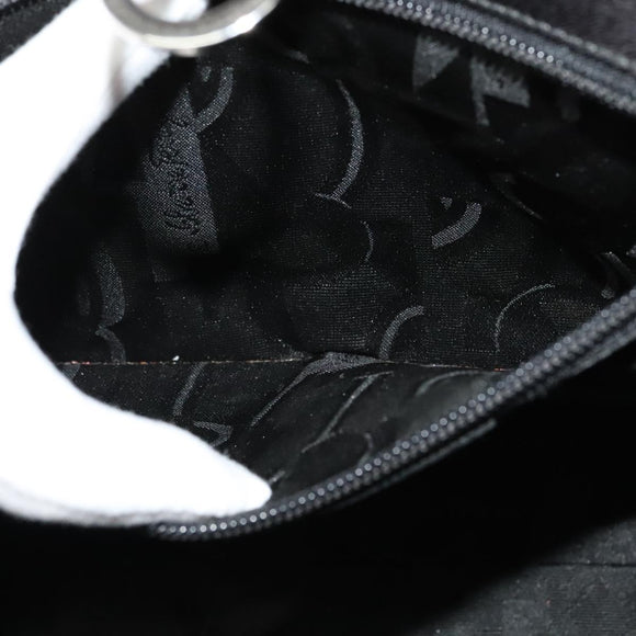 Salvatore Ferragamo Gancini Backpack Leather 2way Gray Silver Auth 140161