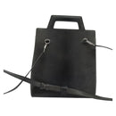 Salvatore Ferragamo Gancini Backpack Leather 2way Gray Silver Auth 140161-2