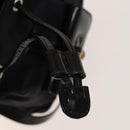 GUCCI Bamboo Backpack Canvas Black Silver 003 1998 0030 Auth 140163-10